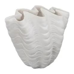Shell vas, Small, 22 cm, white