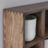 Showcase vägghylla 40x53 cm, Dark oiled oak