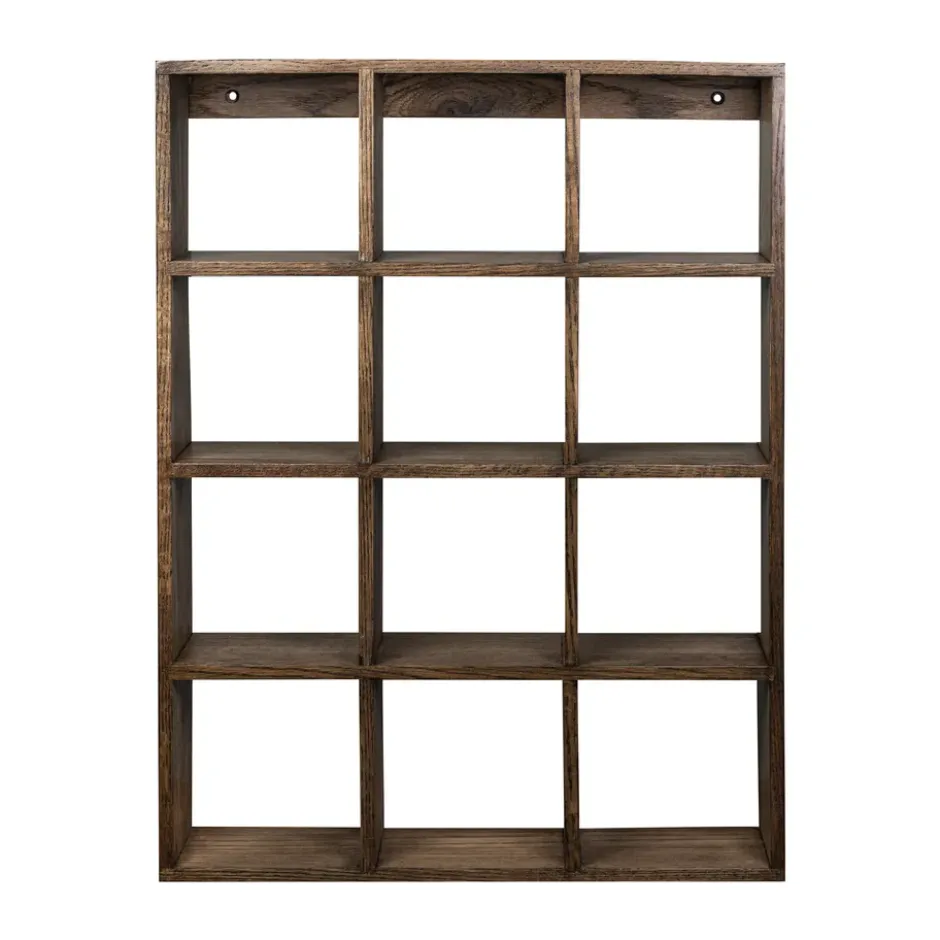 Showcase vägghylla 40x53 cm, Dark oiled oak