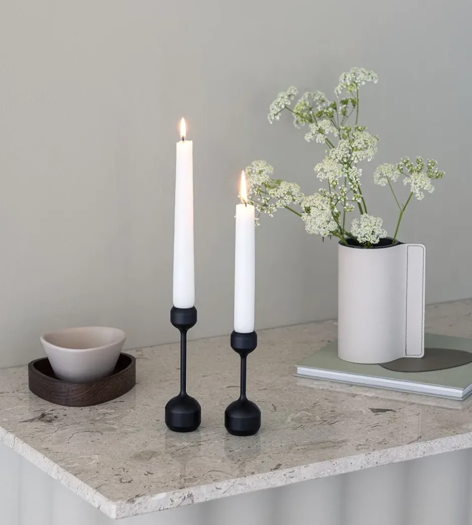 Silhouette ljusstake 2 delar, Black