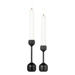 Silhouette ljusstake 2 delar, Black