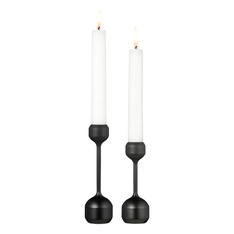 Silhouette ljusstake 2 delar, Black