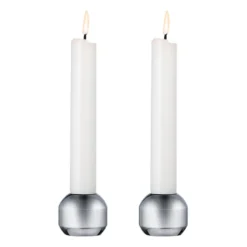 Silhouette ljusstake 34 2-pack, Chrome