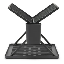 Sinkside hopfällbart diskställ 37 cm, Mörkgrå