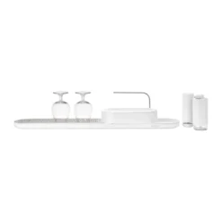 SinkStyle diskbänksorganiserare set 4 delar, Mineral Fresh White