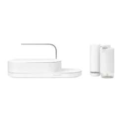 SinkStyle diskbänksorganiserare set 3 delar, Mineral Fresh White
