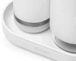 SinkStyle tvålpump/diskmedelsdispenser set, Mineral Fresh White
