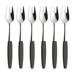 Skaugum dessertgaffel 6-pack Urban Black