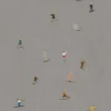 Skiers poster 50x70 cm, Grå