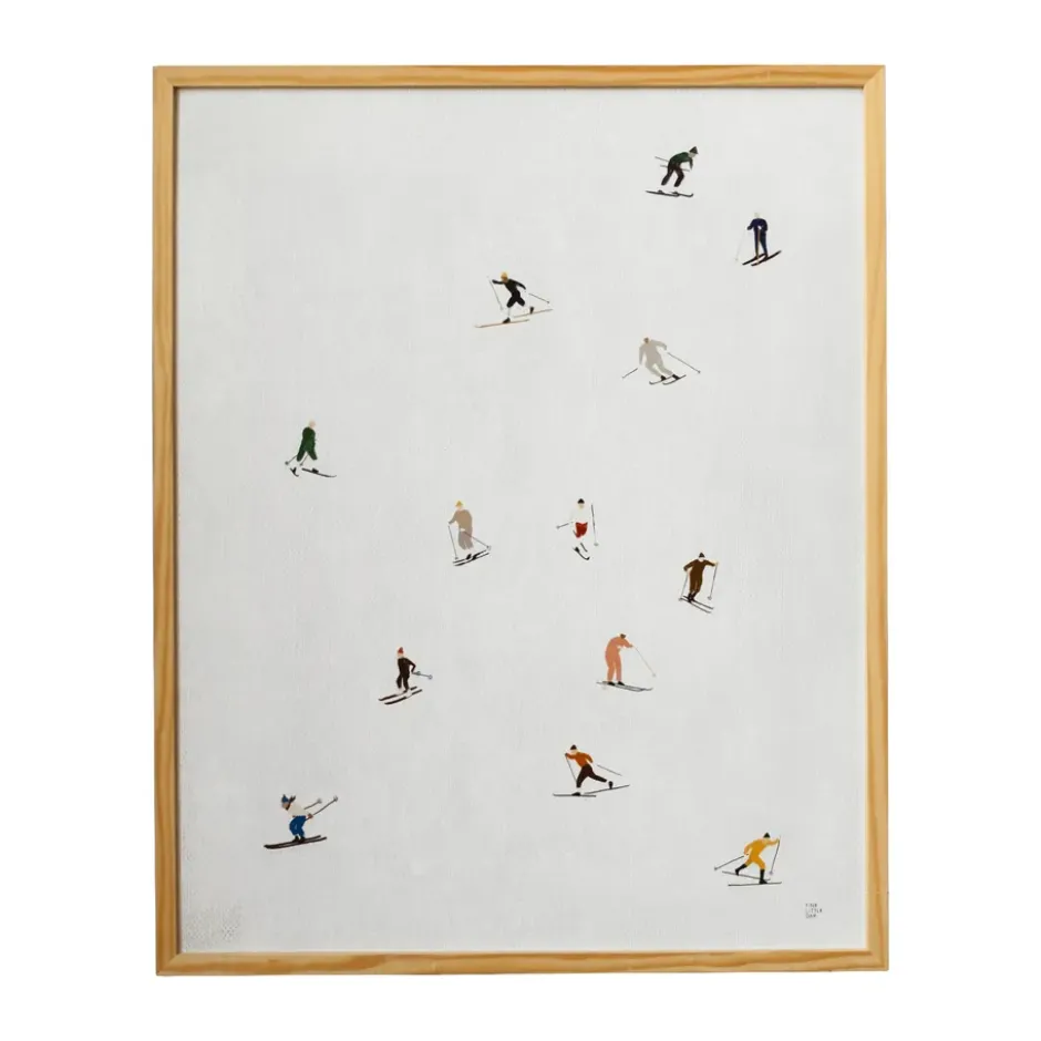 Skiers poster 40x50 cm, Ljusgrå