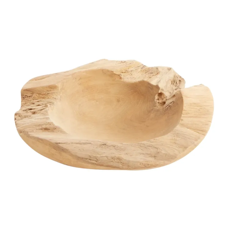 Skål Rustic Teakrot Ø30 cm, Natur