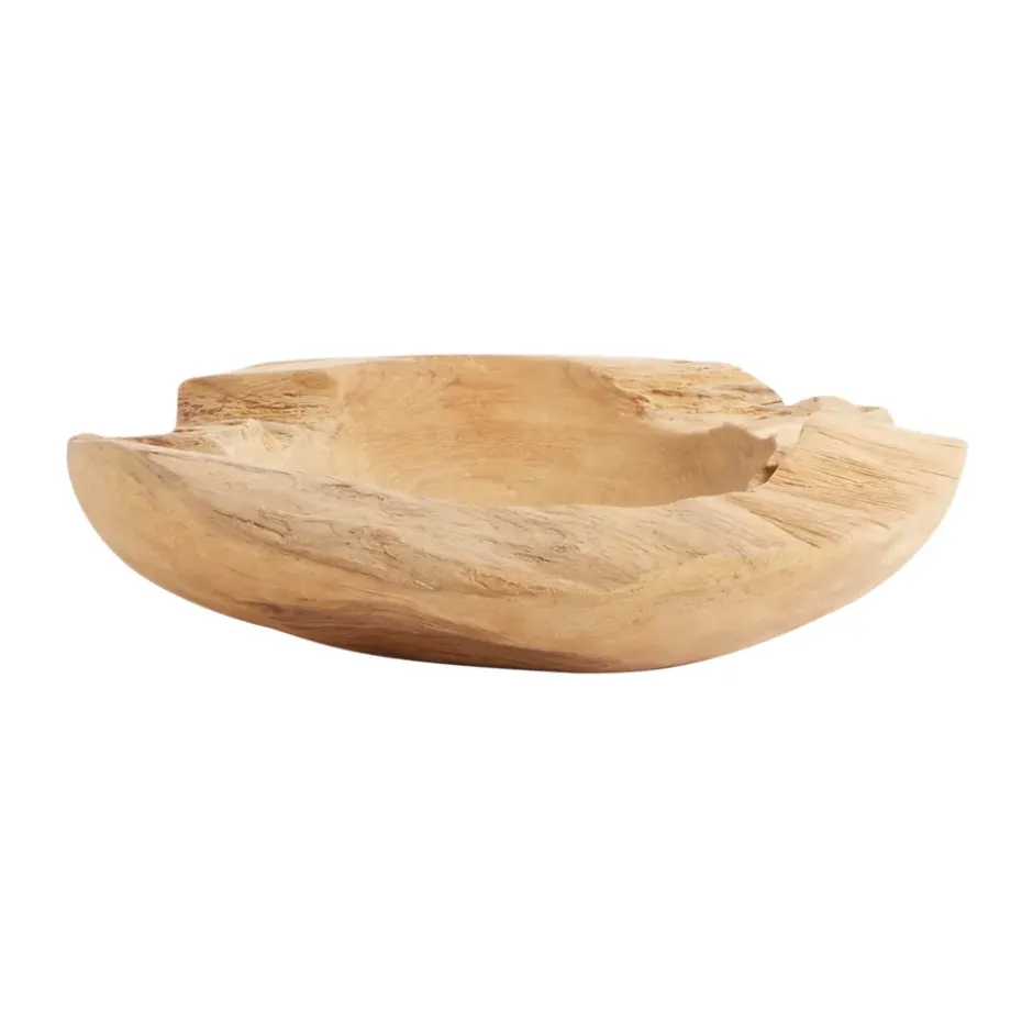 Skål Rustic Teakrot Ø30 cm, Natur