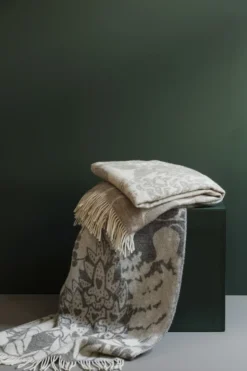 Skogen pläd 130x170 cm, Beige-off white