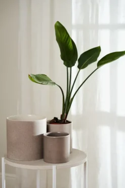 Sleek kruka Ø12 cm, Beige