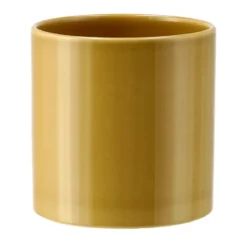 Sleek kruka Ø12 cm, Mustard