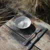 Slåpeblom skål Ø12 cm, Grå