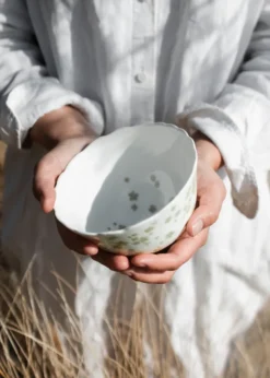 Slåpeblom skål Ø14 cm, Grön