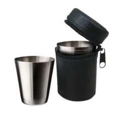 Snapsmugg 4 pack, Läder