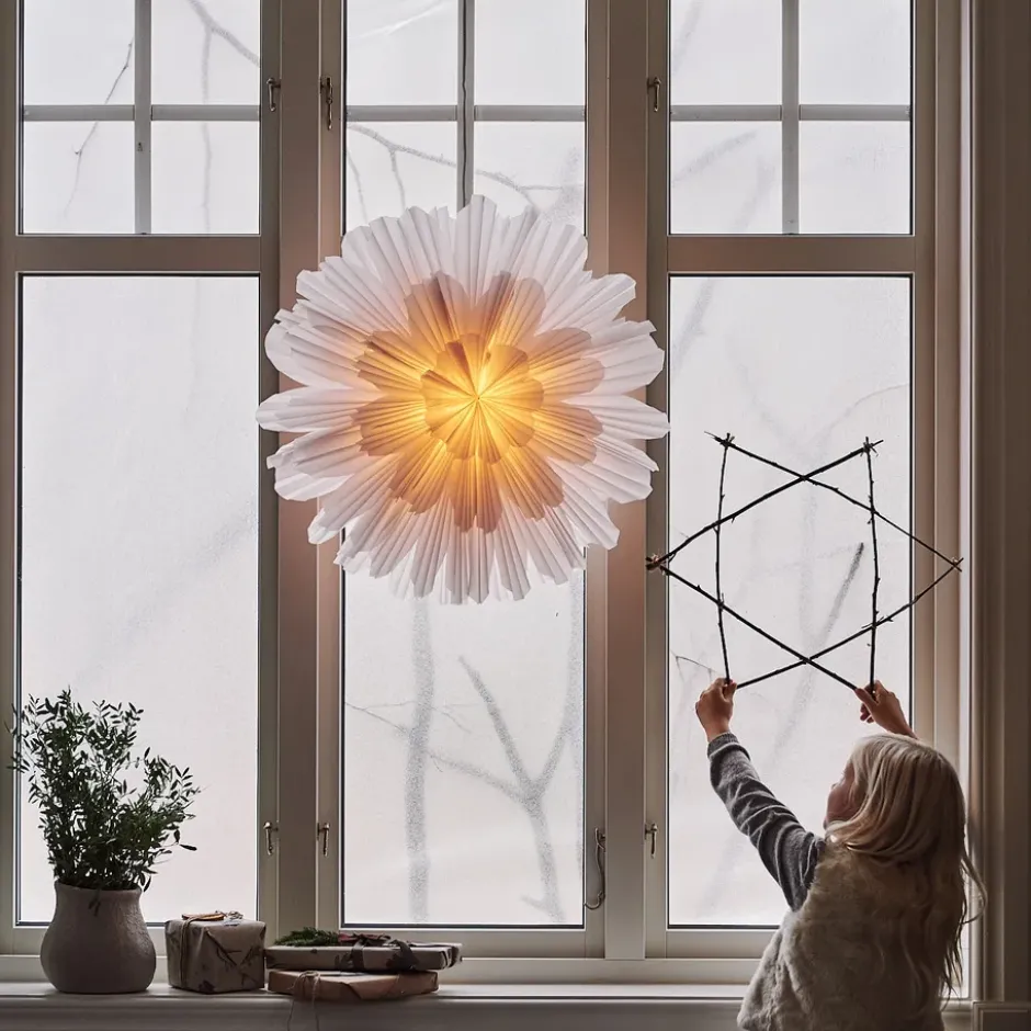 Snöblomma adventsstjärna, 68 cm