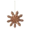 Snowflake juldekoration Indian tan, Ø15 cm