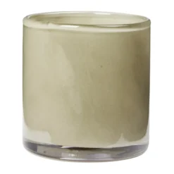 Solai hurricane ljuslykta, Light Green, Ø8 cm