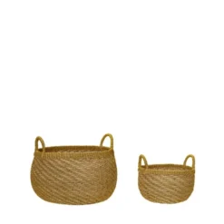 Solar korgar 2-pack, Natur-orange