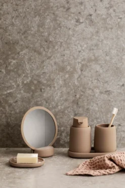 Sono tvålpump keramik Ø8,5 cm, Brun