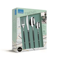 Soprano bestickset 16 delar, Svart