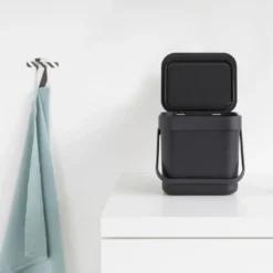 Sort & Go avfallshink 3 L, Grå