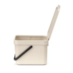 Sort & Go avfallshink 6 liter, Soft Beige