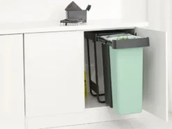Sort&Go Inbyggnadsbara hinkar, 2x30 L, Mörkgrå