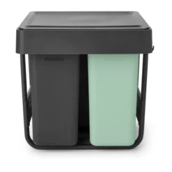 Sort&Go Inbyggnadsbara hinkar, 10+10+20 L, Mörkgrå