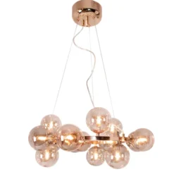 Splendor taklampa, amber