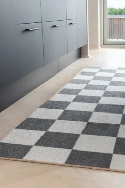 Square all-round gångmatta, Dark grey, 77x240 cm