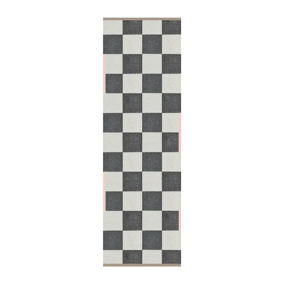Square all-round gångmatta, Dark grey, 77x240 cm