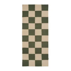 Square gångmatta, Green-natur, 80x240 cm