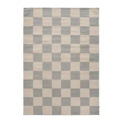 Squares matta, Grå-beige, 200x300 cm