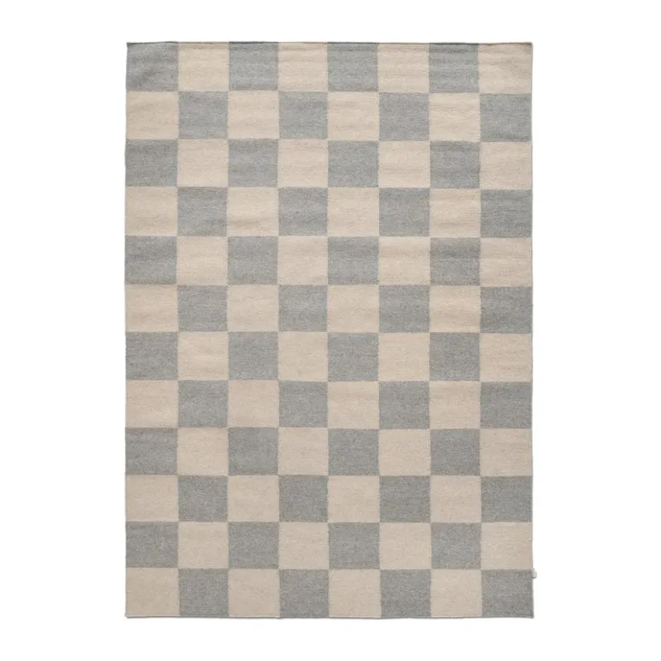 Squares matta, Grå-beige, 200x300 cm