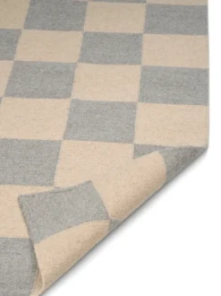Squares matta, Grå-beige, 170x230 cm