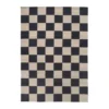 Squares matta, Svart-beige, 170x230 cm