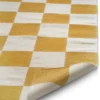 Squares matta, White-yellow, 250x350 cm