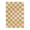 Squares matta, White-yellow, 200x300 cm