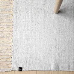 Särö matta off-white (vit), 80x150 cm