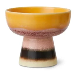 70's tapasskål på fot S Ø11x9,5 cm, Sunshade
