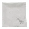 Starlia tygservett, Vit-silver, 45x45 cm