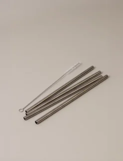 Stelton återanvändbara sugrör 4-pack, Steel
