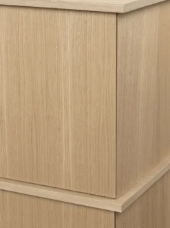 Stilt sideboard double 109x100 cm, Natural oak
