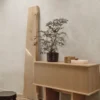 Stilt sideboard single 72,5x100 cm, Natural oak