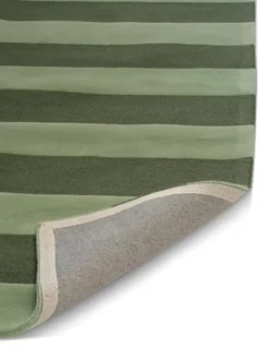 Stripe Boucle matta, Green, 170x230 cm