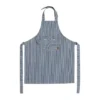 Striped denim elephant förkläde, Blue